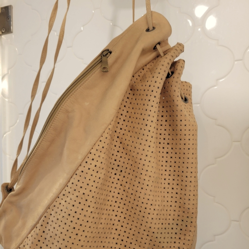 Leather Backpack Sling Bag